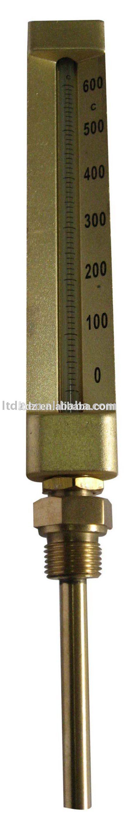 V-shaped Industrial Glass Thermometer